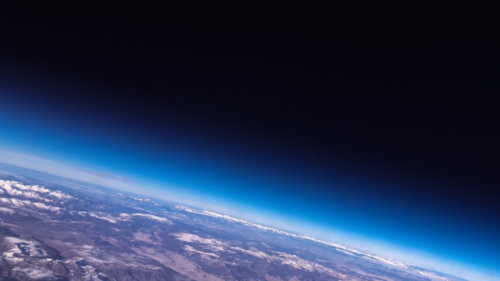 view of a planet from space