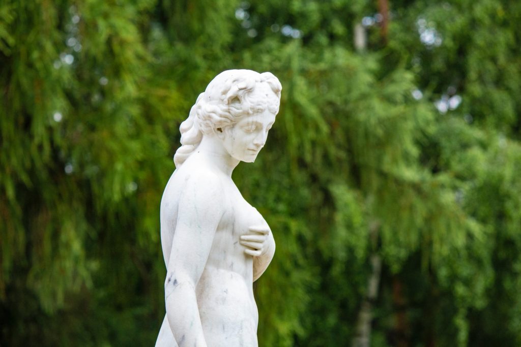 marble statue of woman