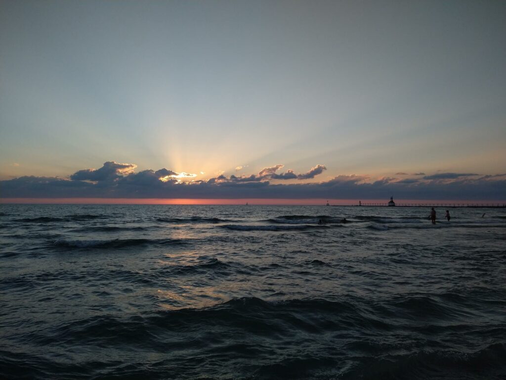 Lake Michigan from Silver Beach